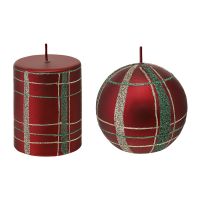 Набор декоративных свечей festive classics из коллекции new year essential, 2 шт Tkano