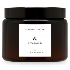 Свеча ароматическая the olphactory, Кедр и уд, 72 ч