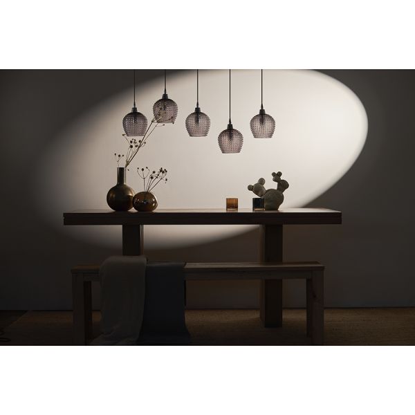 Светильник подвесной каскадный aurora, 110х18 см, серый Bergenson Bjorn