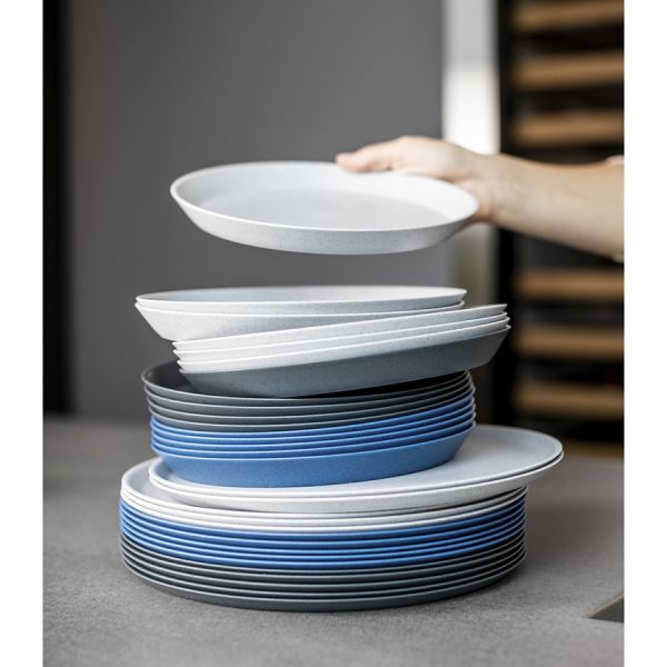 Тарелка connect organic 25,5 см синяя