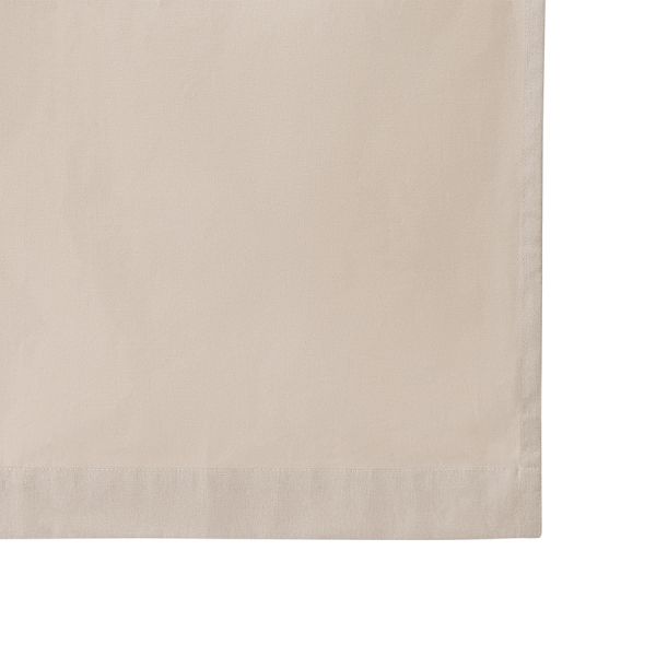 Штора из хлопка с помпонами бежево-серого цвета из коллекции essential, 150х290 см Tkano