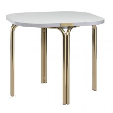 Столик кофейный ror, 50х50 см, латунь/серый Latitude