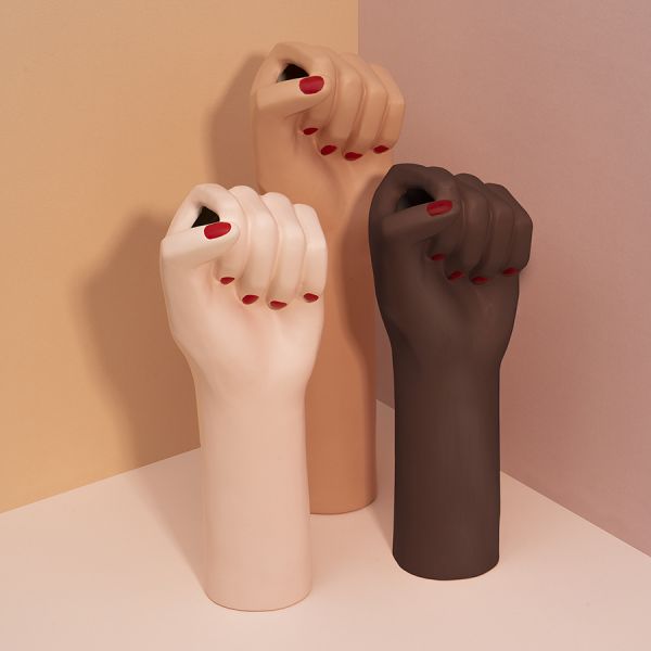 Ваза для цветов girl power, brown, 32 см Doiy