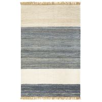 Ковер из джута, денима и шерсти hyderabad из коллекции ethnic 160х230 см Tkano