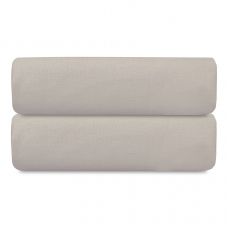 Простыня на резинке изо льна и хлопка серо-бежевого цвета из коллекции essential, 180х200х30 см Tkano