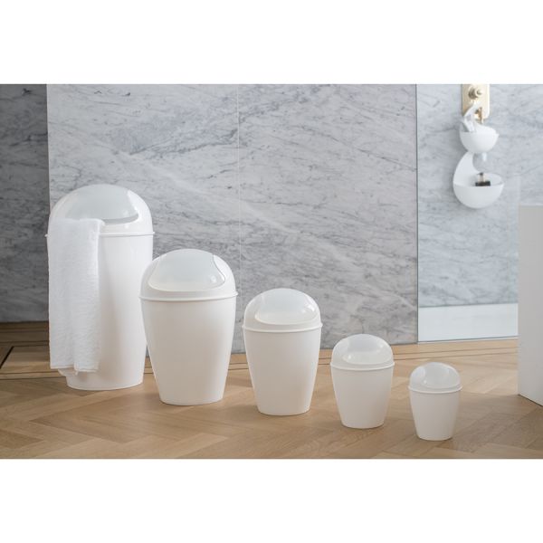 Корзина для мусора с крышкой del xl 30 л темно-серая