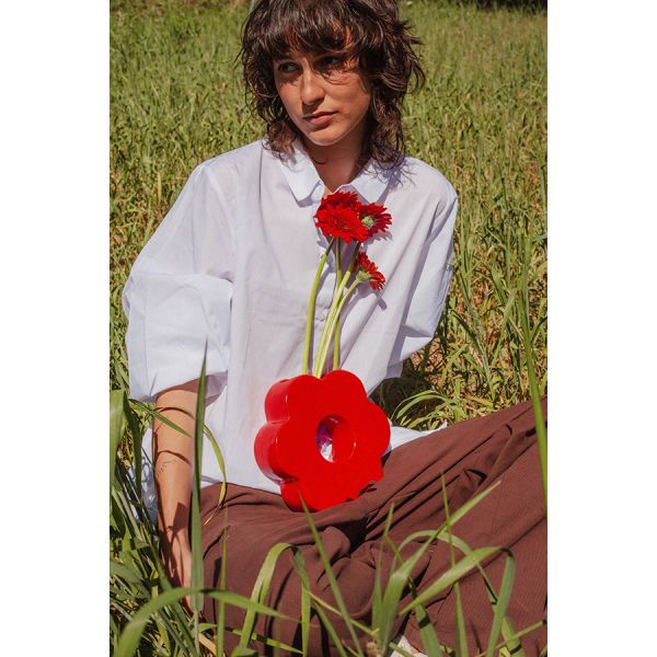 Ваза для цветов daisy, 20 см, красная Doiy