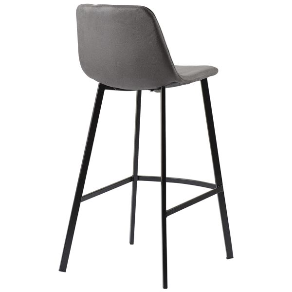 Стул барный Hugh экокожа темно-серый Bergenson Bjorn