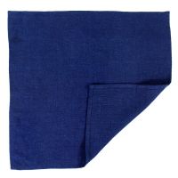 Салфетка сервировочная из умягченного льна темно-синего цвета, 45х45 см Tkano