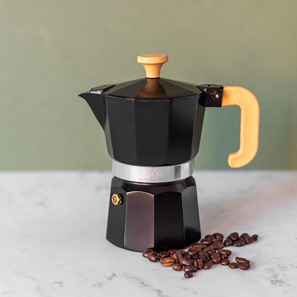 Кофеварка гейзерная 150 мл, нержавеющая сталь, пластик, черный, La Cafetiere KITCHEN CRAFT