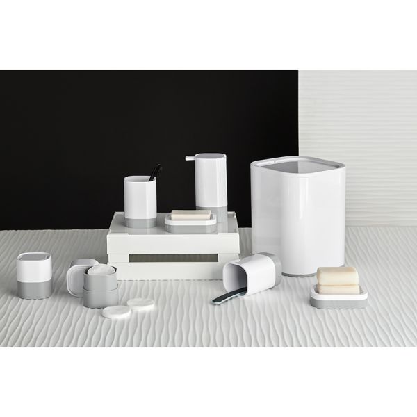 Контейнер для мусора tyer 7 л, белый/серый Bergenson Bjorn Bath