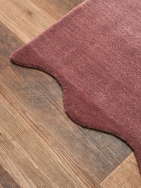 Ковер из шерсти over horizon 200x300 см цвета марсала из коллекции trendy ruffles Tkano