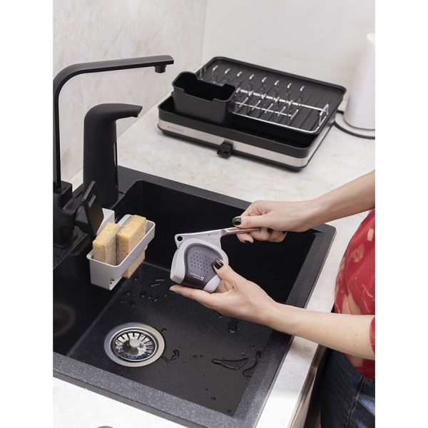 Сушилка для посуды atle раздвижная большая, черная Smart Solutions