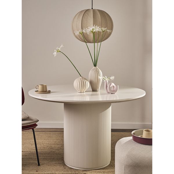 Стол обеденный loun, D120 см, белый Bergenson Bjorn