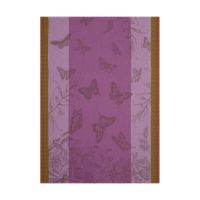 Полотенце для посуды 60х80 см, 100%хлопок, фиолетовое, JARDIN DES PAPILLONS Le Jacquard Francais