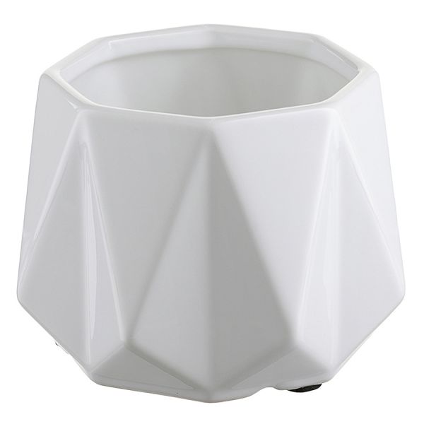 Горшок цветочный rhombus, 12,5 см, белый Liberty Jones