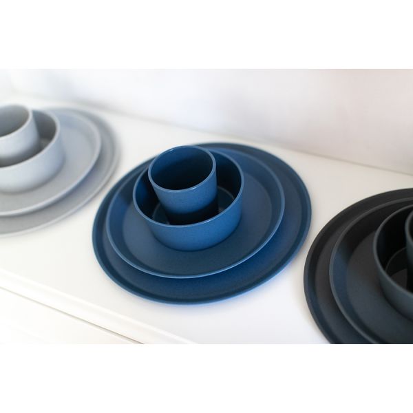 Тарелка connect organic 20,5 см синяя