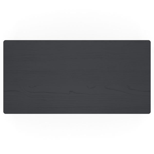 Стол обеденный saga, 75х150 см, темно-серый Latitude