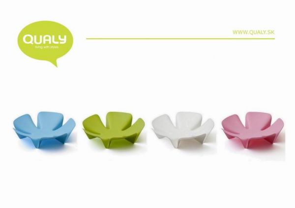 Ваза для фруктов Flower зеленая