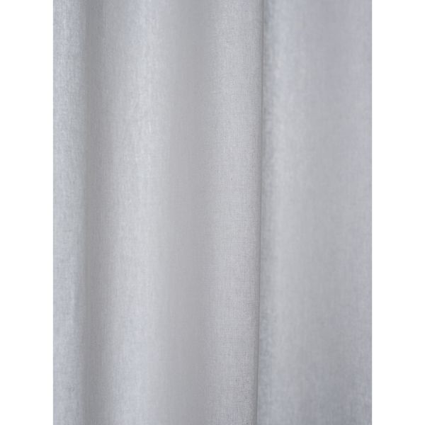 Штора из хлопка с помпонами серо-синего цвета из коллекции essential, 150х290 см Tkano