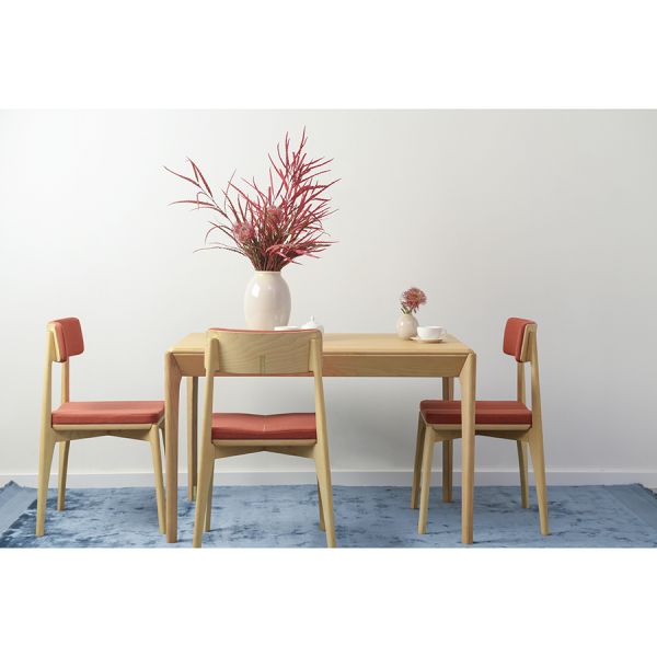 Стул aska рогожка ясень/красный Latitude