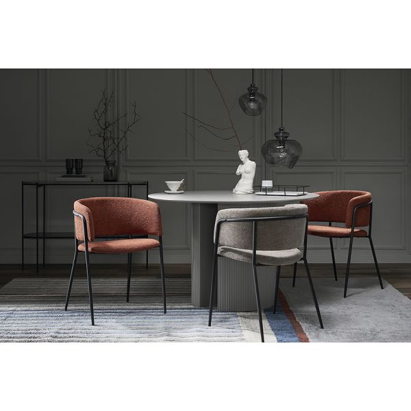 Стул helning, мягкий шенилл, капучино Bergenson Bjorn