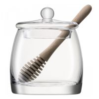 Банка для мёда с деревянной ложкой Serve 12.5 см