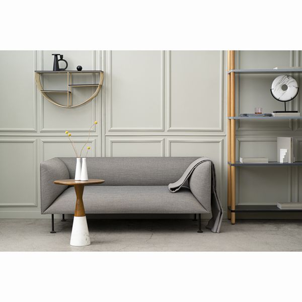 Столик кофейный ashil, D45 см, натуральное дерево/мрамор Bergenson Bjorn