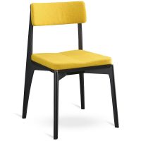 Стул aska рогожка черный/горчичный Latitude