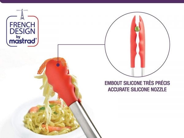 Щипцы кухонные MASTRAD 28 см цвет красный 