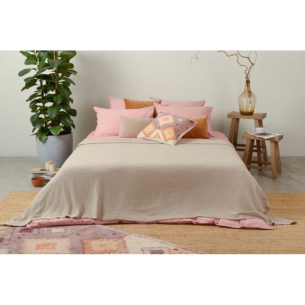 Ковер из хлопка с этническим орнаментом цвета лаванды из коллекции Ethnic 120х180 см