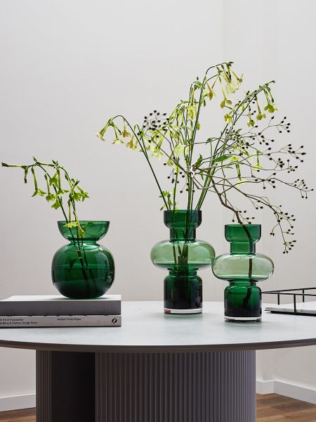 Ваза florum, 20 см, изумрудная Bergenson Bjorn