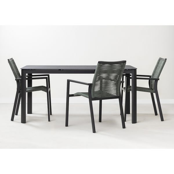 Стол обеденный leif, темно-серый Bergenson Bjorn