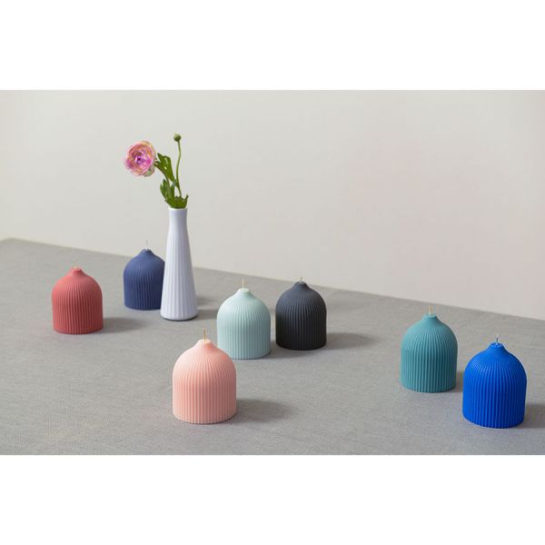 Свеча декоративная бежево-розового цвета из коллекции edge 10,5 см