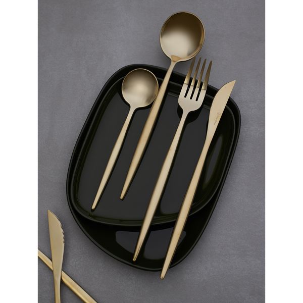 Набор столовых приборов globe, золотистые матовые, 16 предметов Liberty Jones