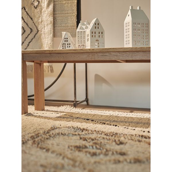 Ковер из джута и переработанного хлопка kolkata из коллекции ethnic 120х180 см Tkano