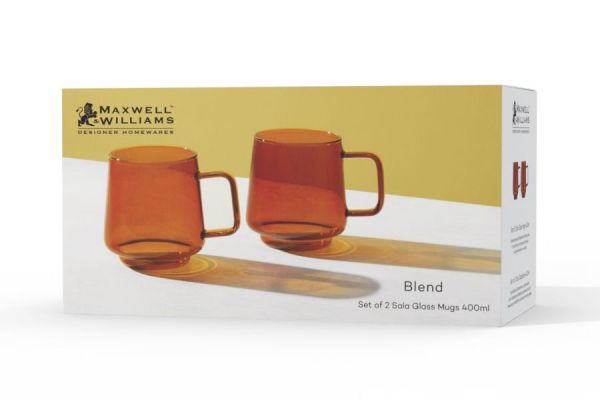 Набор из 2-х кружек Blend Sala 0.4 л, янтарный Maxwell & Williams