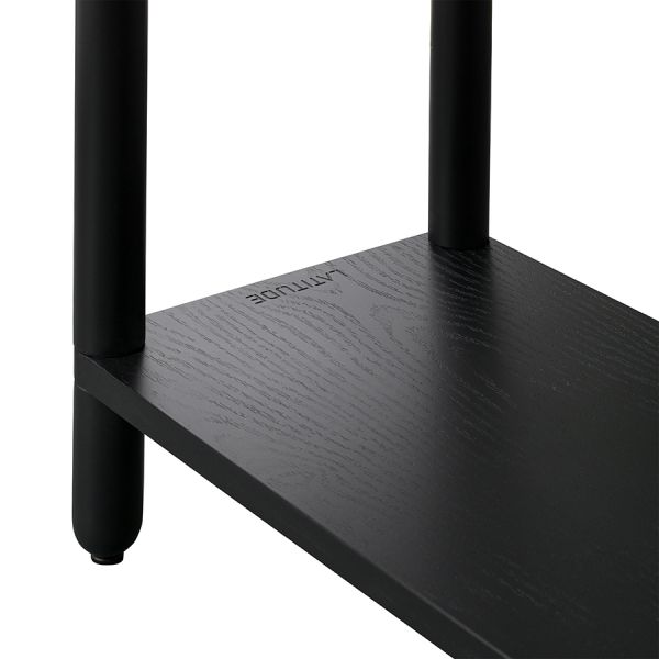 Стеллаж saga set001 5 полок 92х33х222 см черный Latitude