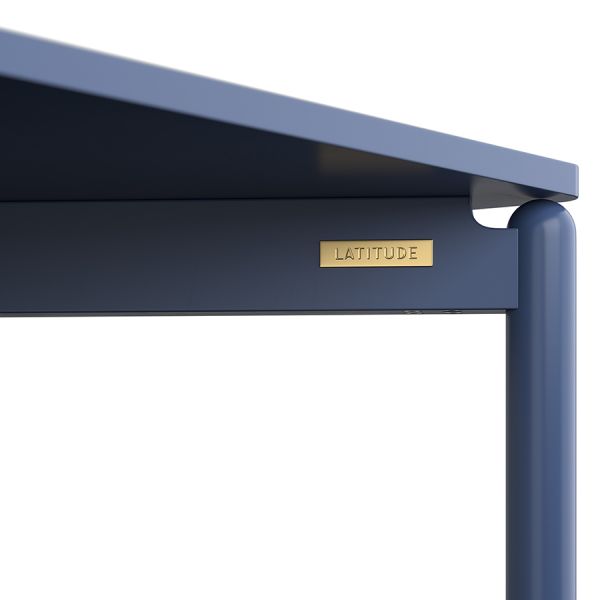 Стол обеденный saga, 75х150 см, синий Latitude