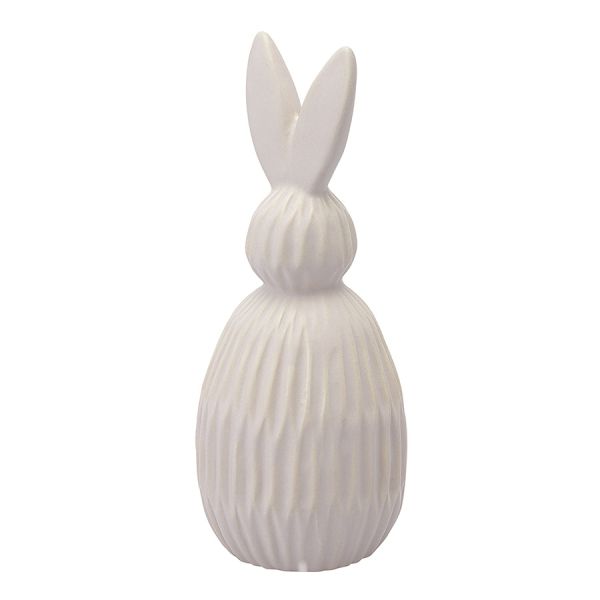 Декор из фарфора бежевого цвета trendy bunny из коллекции essential, 9,2х9,2x22,6 см Tkano