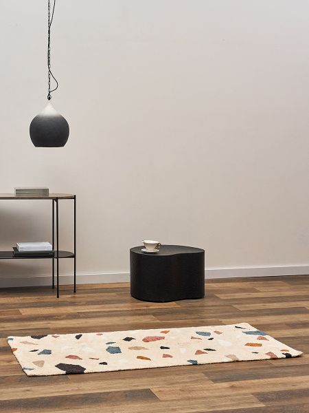 Ковер из хлопка terrazzo poetry из коллекции ethnic 70x160 см Tkano