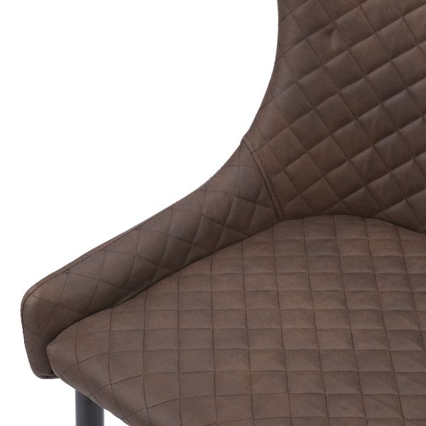 Стул calvin, экокожа, темно-коричневый Bergenson Bjorn