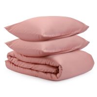 Комплект постельного белья из сатина темно-розового цвета из коллекции essential 200х220 см 