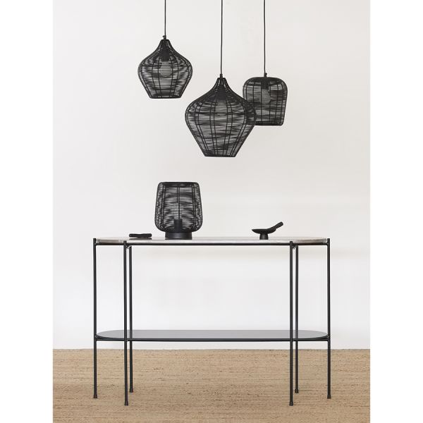 Светильник подвесной vinger, D27х30 см, черный Bergenson Bjorn