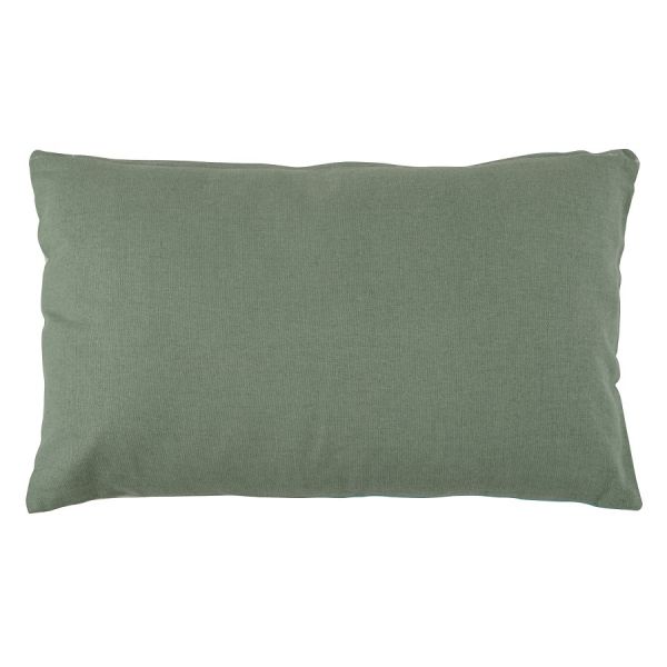 Подушка декоративная из хлопка мятного цвета с авторским принтом из коллекции freak fruit