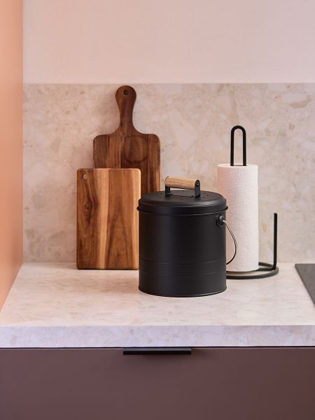 Контейнер для пищевых отходов с фильтром irmel, 3.5 л, графит Smart Solutions