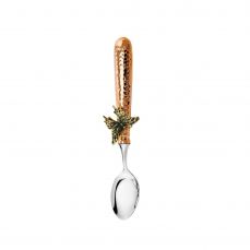 Ложка чайнaя «Бабочка» медная кованая с чернением КМ1011ЛЖ06