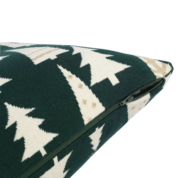 Подушка вязаная с новогодним рисунком whitewood из коллекции new year essential, 45x45 см Tkano
