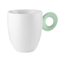 Кружка everyday 250 мл, белая/зеленая Guzzini