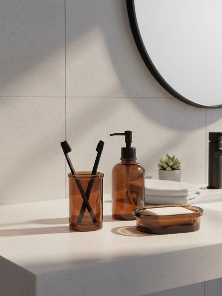 Диспенсер для жидкого мыла amber, темно-янтарный Bergenson Bjorn Bath
